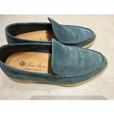 거의 새상품급 한정 로로피아나 썸머워크 Blue Eucalyptus 38